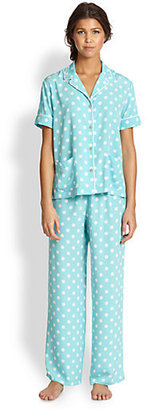 Natori Polka Dot Short Sleeve Pajamas