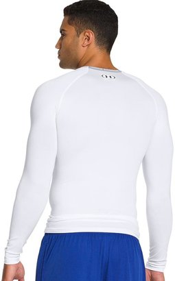 Under Armour Mens HeatGear Sonic Compression Long Sleeved Base Layer Top - White