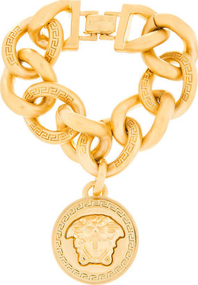 Versace Gold Medusa Charm Chain Bracelet
