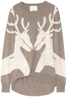 3.1 Phillip Lim Reindeer merino wool-blend sweater