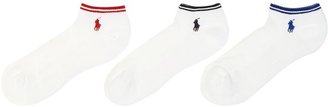 Polo Ralph Lauren Men's 3 pack performance trainer sock