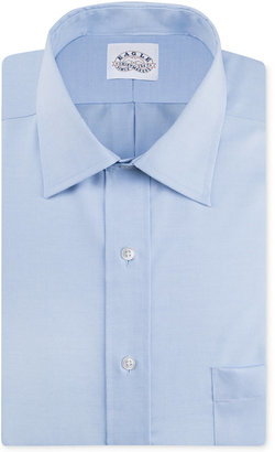 Eagle Men's Big and Tall Classic-Fit Non-Iron Blue Pinpoint Dress Shirt