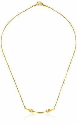 Yochi Delicate Gold Plated Arrow Necklace