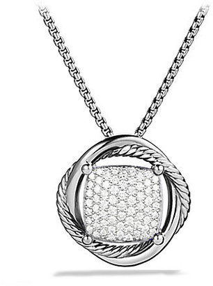 David Yurman Infinity Medium Pendant with Diamonds on Chain