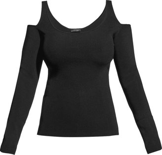 AS by DF Decollage Long-Sleeve Cold-Shoulder Top