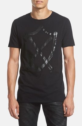 Zanerobe 'ZR Graff' Graphic Longline T-Shirt