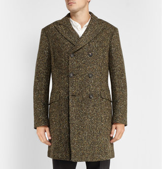 Massimo Alba Double-Breasted Tweed Coat