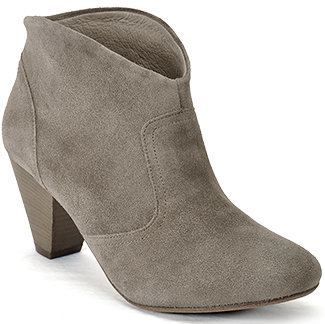 Steve Madden Steven by Pembrook - Taupe Suede Ankle Bootie