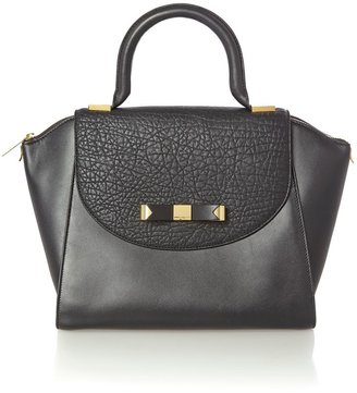 Ted Baker Black bow leather medium tote bag