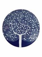 Royal Doulton Fable blue tree accent plate 16cm