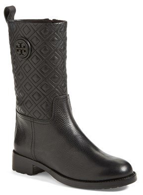 Tory Burch 'Marion' Quilted Shaft Leather Boot