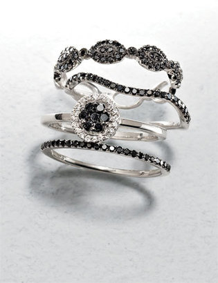 Nordstrom Women's Bony Levy Flower Diamond Stackable Ring Exclusive)