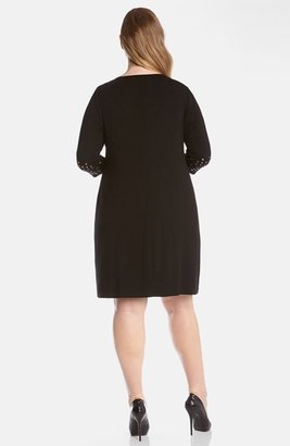 Karen Kane Stud Embellished Dress (Plus Size)