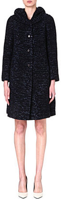 Armani Collezioni Speckled wool-blend coat