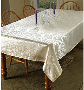 Violet Linen European Floral Tablecloth