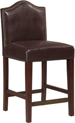 Asstd National Brand Asstd National Brand Oxford Upholstered Barstool with Nailhead Trim