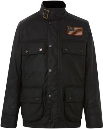 Barbour Boy`s unbelted crown jacket with pocketing