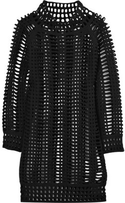 Pringle Wool-mesh mini dress
