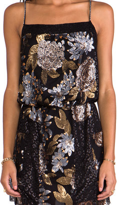 Anna Sui RUNWAY Nuits De Paris Sequin Mesh and Lace Dress