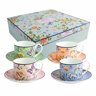 Aynsley Cottage Garden 4 person regal cups and saucers