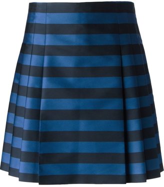 RED Valentino striped pleated skirt