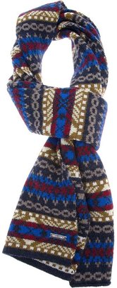 DSquared 1090 DSQUARED2 fairisle scarf