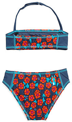 Little Marc Jacobs Girl's Two-Piece Maysie Floral Bandeau Bikini Set