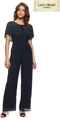 Lipsy Lace And Beads Jodie Jumpsuit