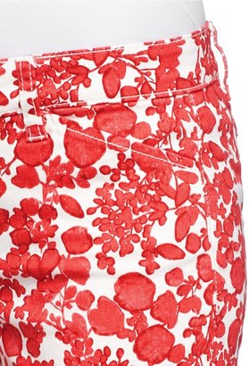 Tory Burch 'Laurel' floral print cropped jeans