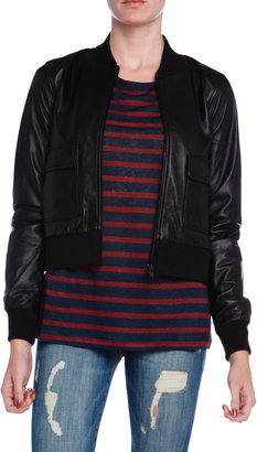 Current/Elliott Chorlotte Gainsbourg The Shrunken Leather Jacket
