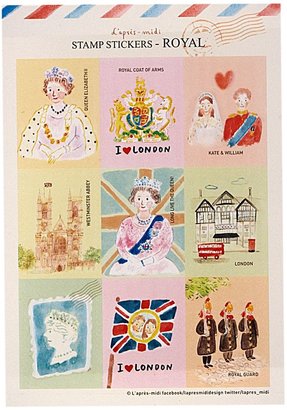 House of Fraser Lapres-midi L`apres Midi Stamp Sticker Royal