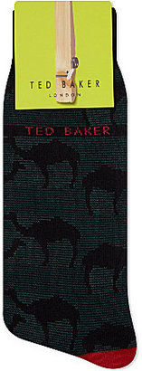 Ted Baker Camel pattern organic socks