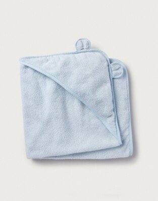 The White Company Boys Hooded Bear Towel, Blue, One Size