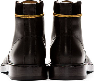 Marc Jacobs Black Accent Trim Ankle Boots