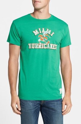Retro Brand 20436 Retro Brand 'Miami Hurricanes Football' Slim Fit Graphic T-Shirt