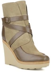 Castaner Women's Basel Square toe Ankle Boots in Beige