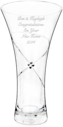 Swarovski Personalised Infinity Diamante Vase with Elements