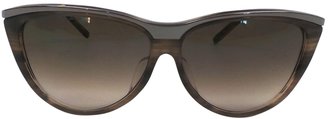 Saint Laurent Brown Plastic Sunglasses