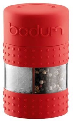 Bodum ceramic 'Bistro' red two in one mill