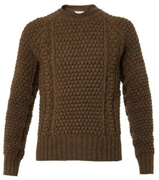 Cerruti PARIS Honeycomb-knit wool sweater