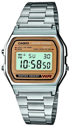 Casio A158WEA-9EF retro silver watch