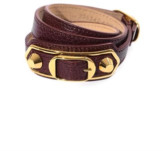 Balenciaga Studded leather wrap-around bracelet