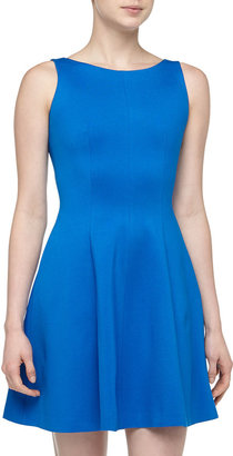 Rachel Roy Cutout Back Fit-And-Flare Dress, Athens Blue