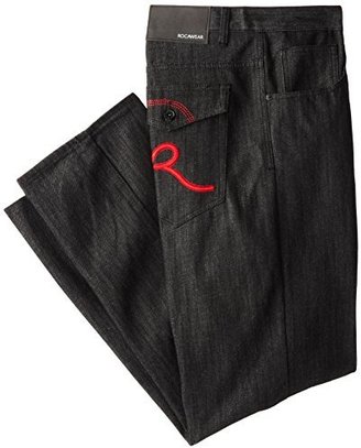 Rocawear Men's Big & Tall R Script Flap Jean
