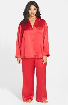 Nordstrom 'Luxe' Silk Pajamas (Plus Size)