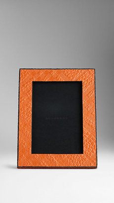 Burberry Embossed Check Leather Photo Frame