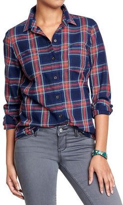 Old Navy Women's Plaid Flannel Shirts