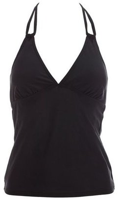 Charlotte Russe Triangle Top Double Halter Tankini Top