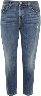 Current/Elliott The Skinny Boy cropped mid-rise jeans