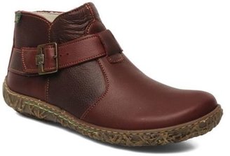 El Naturalista Women's Nido Ella N734 Rounded toe Ankle Boots in Burgundy